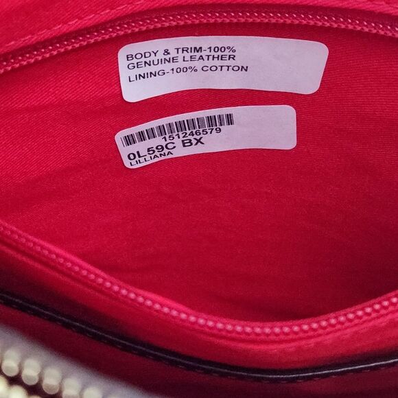 New! Dooney & Bourke Burgundy Woven Leather Tote - Picture 9 of 9